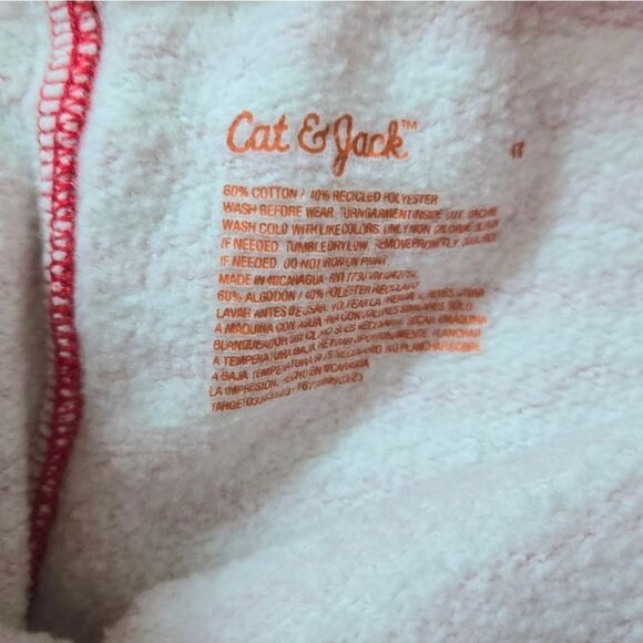 Cat & Jack Santa sweat pants set with long sleeve top - Picture 12 of 16